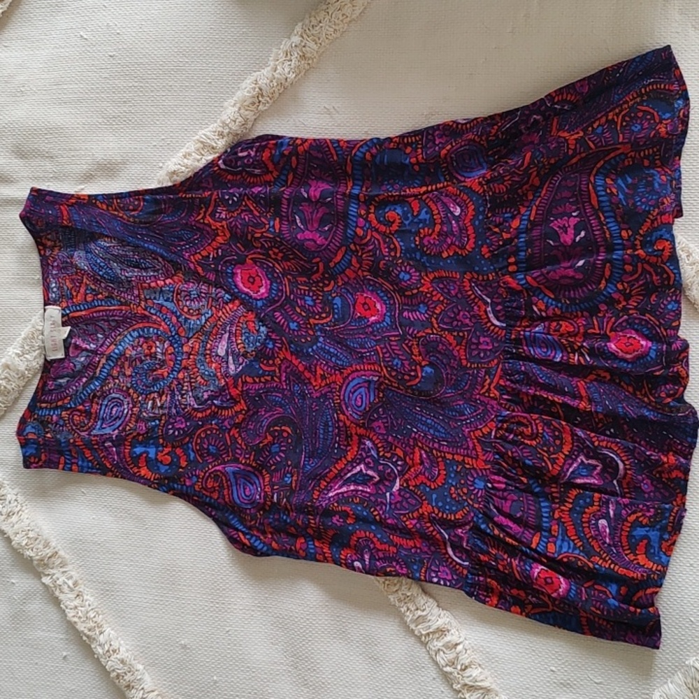 Eight Sixty Multicolor Paisley Top